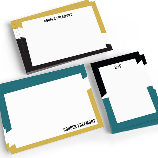 Color Grid Flat Note Card Collection